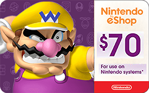   Nintendo Gift Card Codes $70