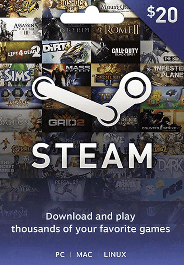  Steam Gift Card Codes $20
